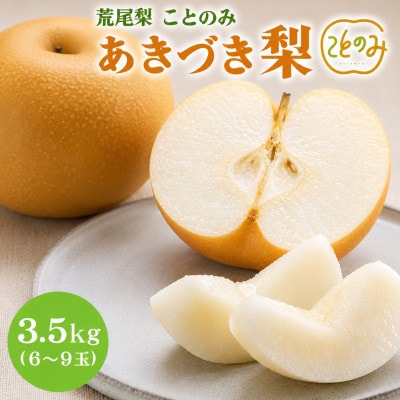 【先行受付】【荒尾梨】新ブランド「ことのみ」あきづき梨 3.5kg(6～9個入り)