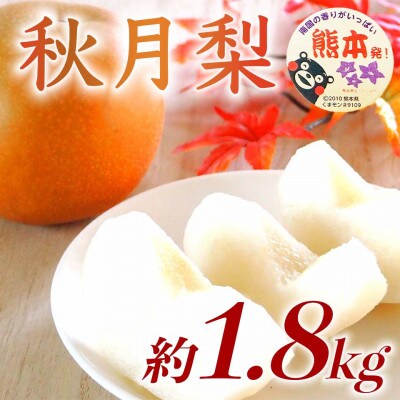 秋月梨 5～8玉 約1.8kg(荒尾市)