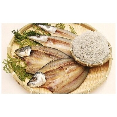 田渕水産のしらす干し、干物セット
