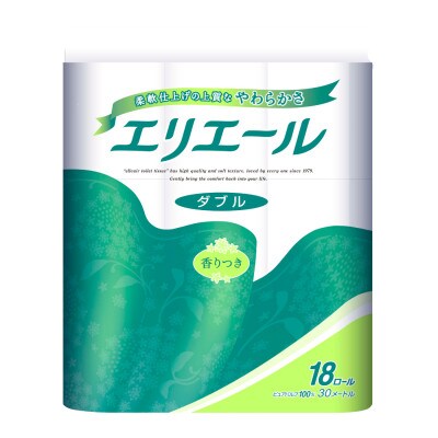 エリエール トイレットティシュー ダブル(18ロール)×4パック