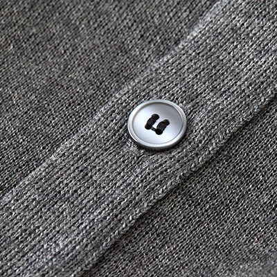 無地 メンズニット カーディガン グレー LL寸 15230