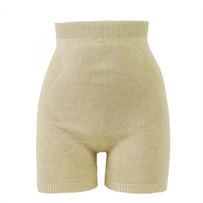 日本製 オーガニックコットン 腹巻パンツ1分丈 ナチュラル 2枚組【610-7239-2s】