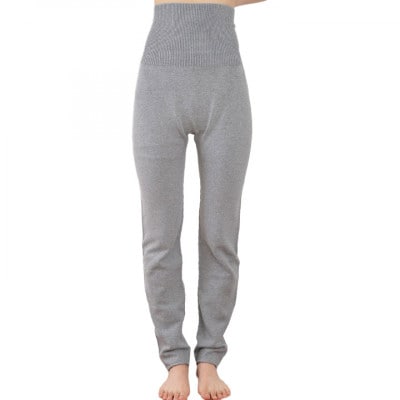 日本製 オーガニックコットン ルームパンツ & 腹巻パンツ 1分丈 セット グレー(615-610)