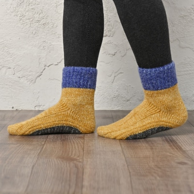 あったか靴下 毛糸の靴下 あったかルームブーツ イエロー系 47 7564 お礼品詳細 ふるさと納税なら さとふる