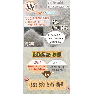 日本製 裏起毛 Ag 消臭 遠赤 あったか 膝サポーター ロング 温活 (3070-7227)