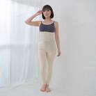 日本製 オーガニックコットン レギンスパンツ 天然繊維 無縫製 生成 (617-7109)