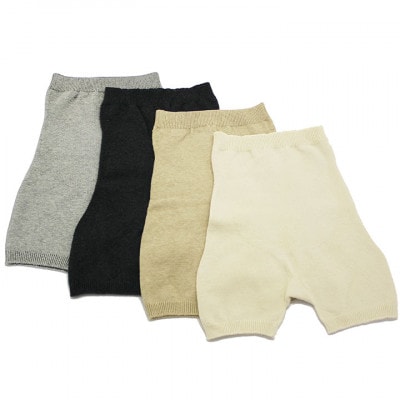日本製 オーガニックコットン 腹巻パンツ1分丈 生成 【610-7224】