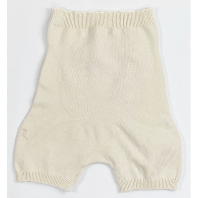 日本製 オーガニックコットン 腹巻パンツ1分丈 生成 2枚組 【610-7224-2s】