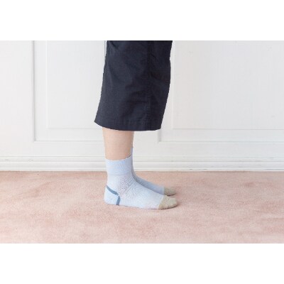 口ゴムがなくしめつけないゆるっと靴下(薄手)3足セット 22-25cm