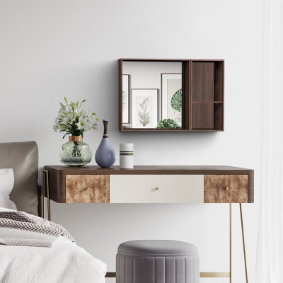 「V-TISS LIGHT」 ミラーM・ハーフ薄型セット ヨーロピアンチェリー