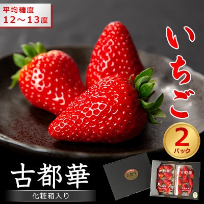奈良県産いちご　古都華　化粧箱入り2パック【2025年12月中旬から発送】