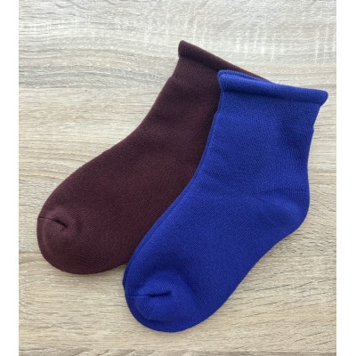 ふわもち鯛焼き靴下x2足組(パープル、ブラウン)