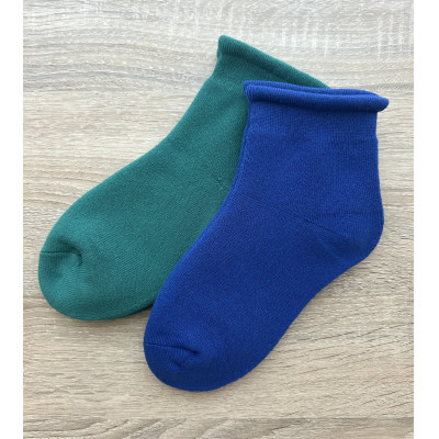 ふわもち鯛焼き靴下x2足組(ブルー、グリーン)
