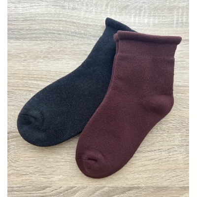 ふわもち鯛焼き靴下x2足組(ブラウン、チャコール)