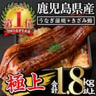 鹿児島県産うなぎ蒲焼きざみセット<極上>(160～236g×7尾　きざみ鰻50g×10袋　タレ・