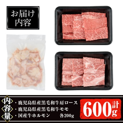鹿児島県産黒毛和牛焼肉セット600g