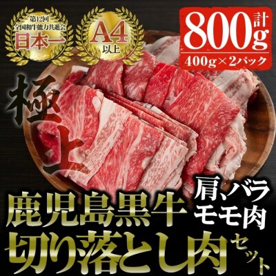 鹿児島黒牛切り落とし 800g
