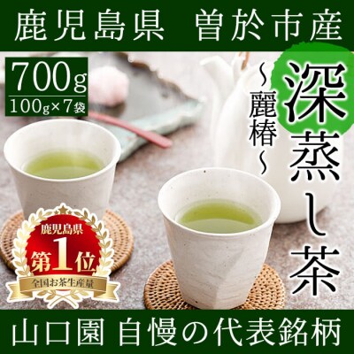 <お茶生産量日本一の鹿児島県産!>小さいお茶屋の深蒸し茶～麗椿～700g!