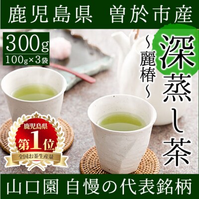 <お茶生産量日本一の鹿児島県産!>小さいお茶屋の深蒸し茶～麗椿～300g!