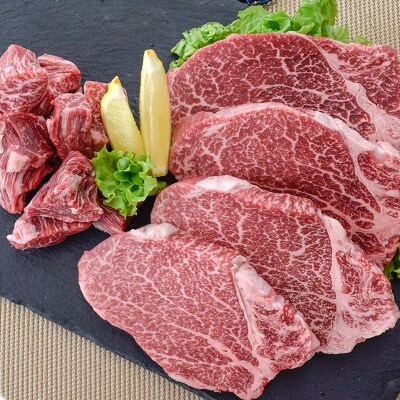 4～5等級鹿児島県産黒毛和牛ヒレステーキ2種盛り480g　改 | ふるさと納税のお礼品