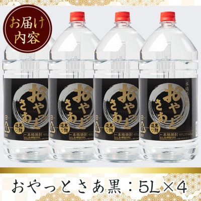 本格芋焼酎『おやっとさあ黒』20Lセット