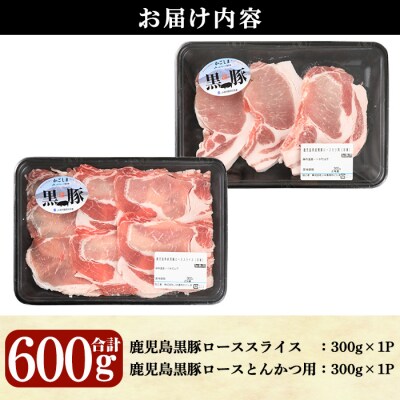 鹿児島黒豚ロースセット(計600g)