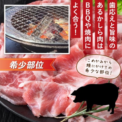 鹿児島県産　豚かしら 切り落とし 1kg(250gx4)