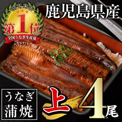 無投薬!うなぎ蒲焼セット(上・ 約140g以上×4尾)