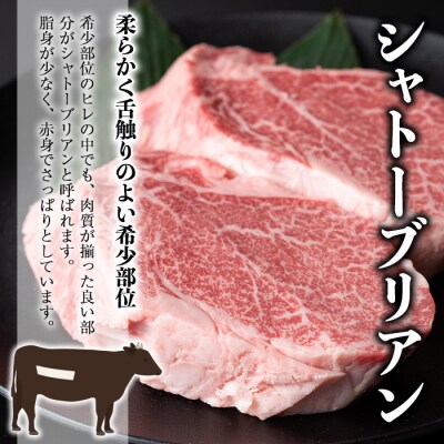 鹿児島和牛シャトーブリアンステーキ 合計300g
