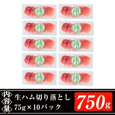 【2026年5月中に発送予定】生ハム切り落とし75g×10P