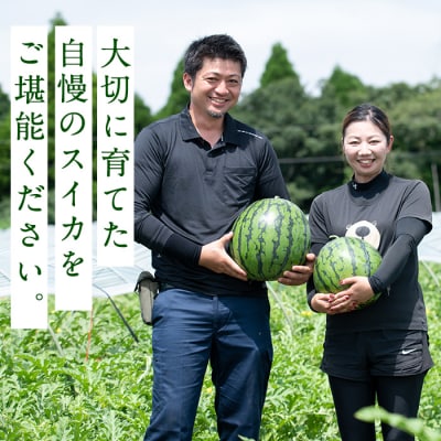  やごろうスイカ【L玉(6kg以上)×2個】