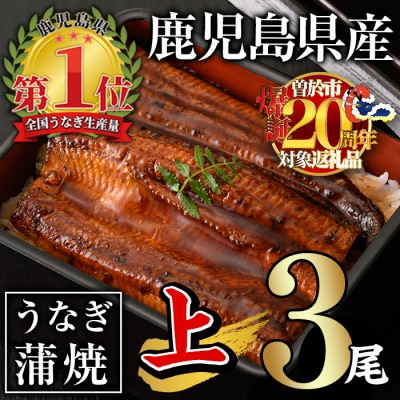 無投薬!うなぎ蒲焼セット(上・約140g以上×3尾)