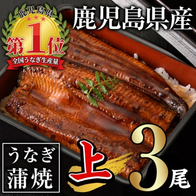 無投薬!うなぎ蒲焼セット(上・約140g以上×3尾)