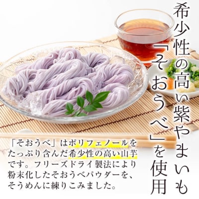 紫やまいも【そおうべ】そーめん 6個入り