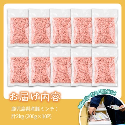  鹿児島県産豚ミンチ(200g×10P)