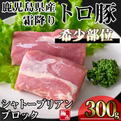 鹿児島県産 霜降りトロ豚 シャトーブリアン300g