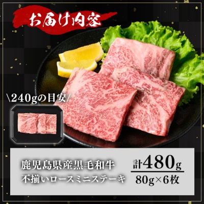 《訳アリ》和牛ロースミニステーキ(80g×6枚)
