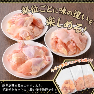 鹿児島県産若鶏3種セット(計6.5kg)