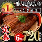 無投薬!鹿児島県産うなぎ蒲焼セット<定番>(計720g・ 約120g×6尾) タレ・山椒付き