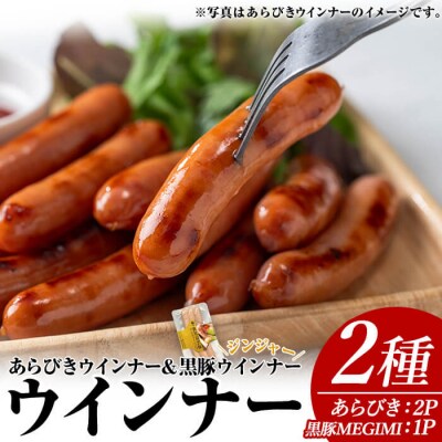 ウインナーセット02(あらびき500g×2P/ナンチクの黒豚MEGUMIジンジャー1P)