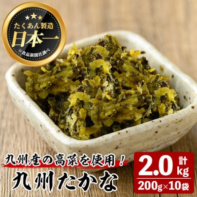 九州たかな(計2kg・200g×10袋) 