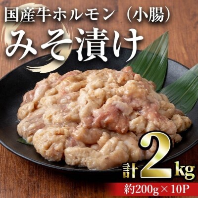 国産牛ホルモン(小腸)みそ漬け　2kg