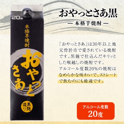 岩川醸造おやっとさあ(黒)20%セット (1800ml×6本) | 鹿児島県