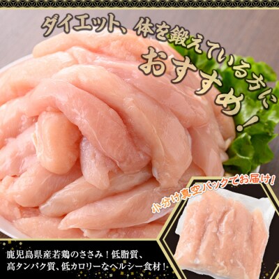 【3回定期】鹿児島県産若鶏ささみ(計2.5kg×3回)