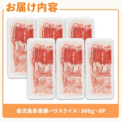 鹿児島県産豚バラスライス(計1.8kg) 