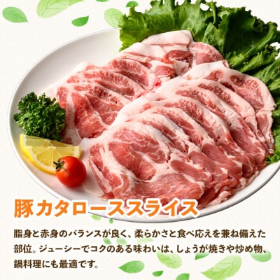 鹿児島県産豚カタローススライス(計1.8kg) 