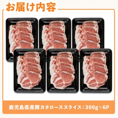 鹿児島県産豚カタローススライス(計1.8kg) 