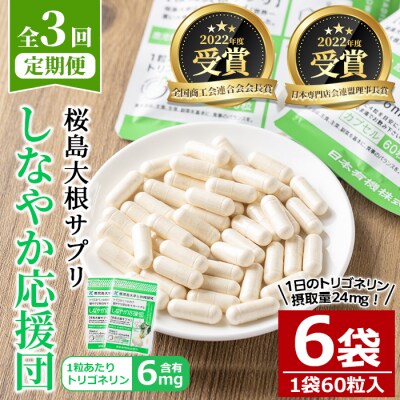 【3回定期】しなやか応援団(60粒×2袋)