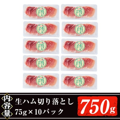 【2026年4月中に発送予定】生ハム切り落とし75g×10P