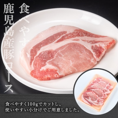 鹿児島県産豚ロース 100g カット(計3kg・100g×30枚)